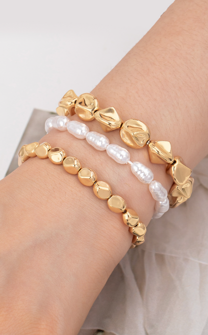 Bead & Pearl Stretch Bracelets