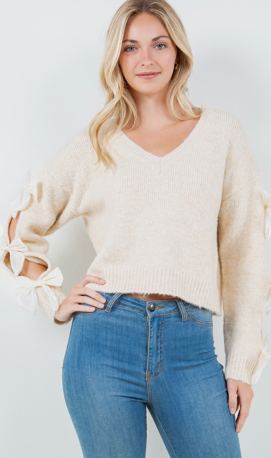 Bow Sleeve Sweater