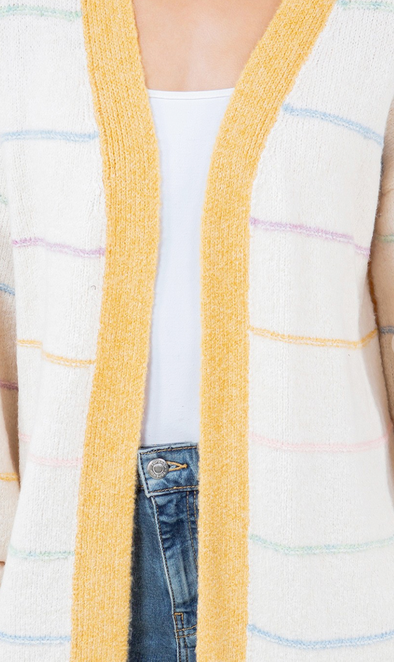 Multi Color Stripe Cardigan