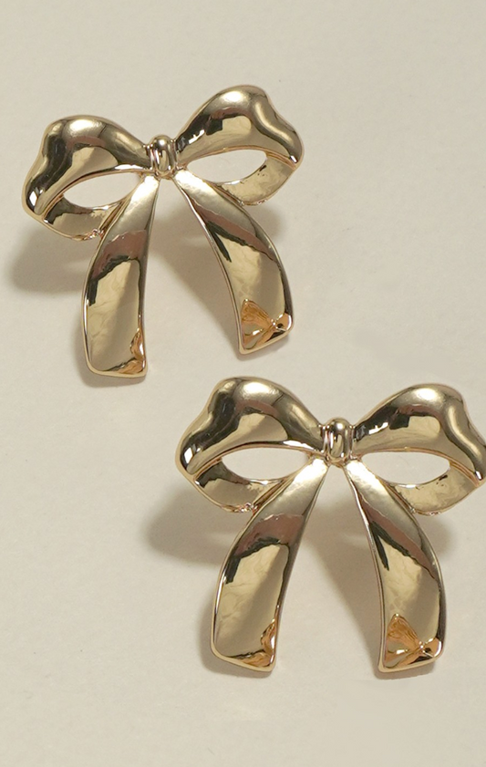 Shiny Bow Studs