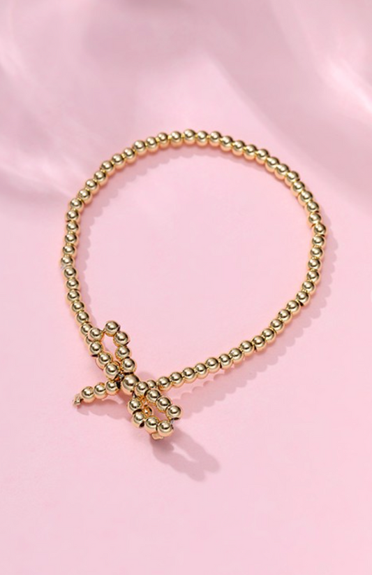 Gold Plated Bow Bracelet