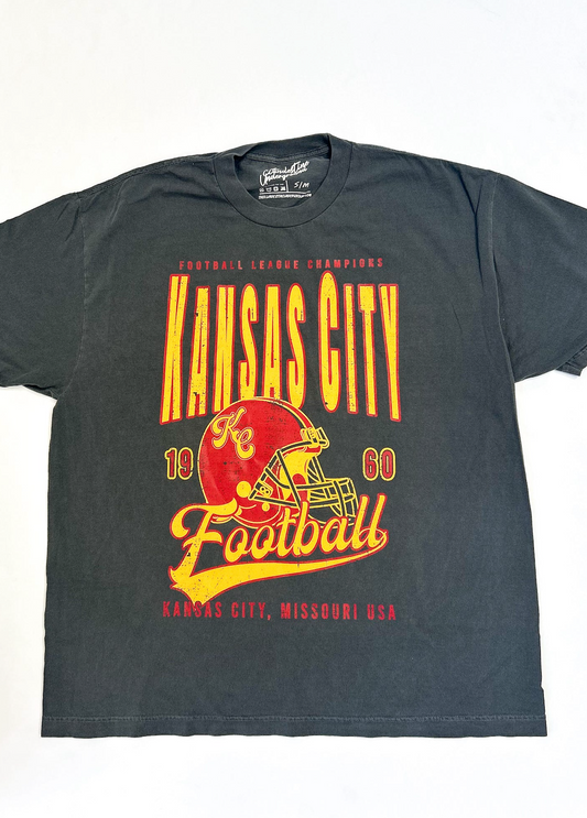 90's KC Football Champs T-shirt Grey