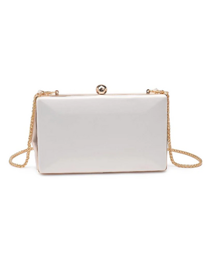 Belle Bow Clutch Ivory