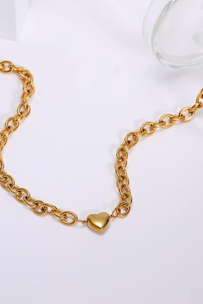 18K Gold Plated Heart Chain