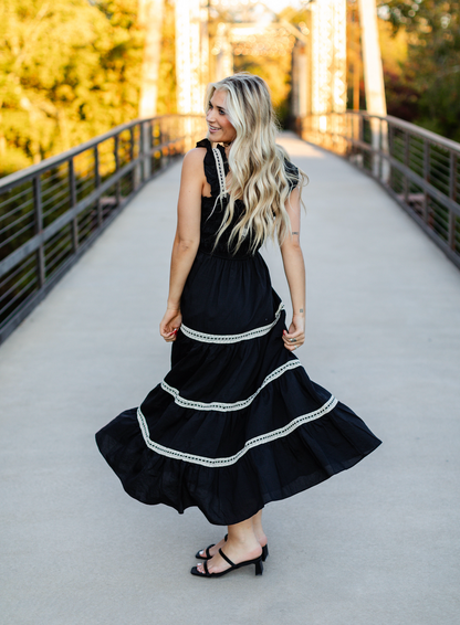 Solid Ruffle Tiered Sundress