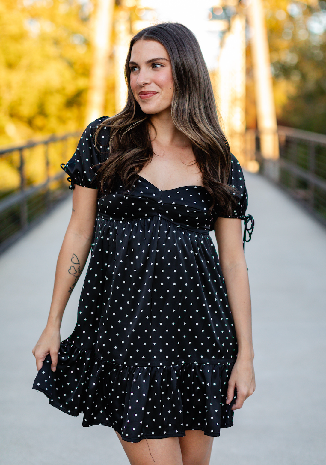 Dottie Babydoll Dress Black