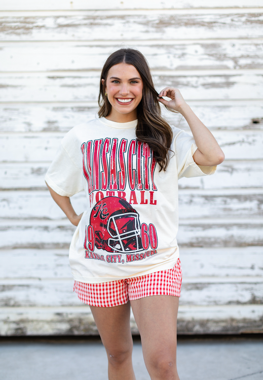 KC Football Oversized T-shirt Oat