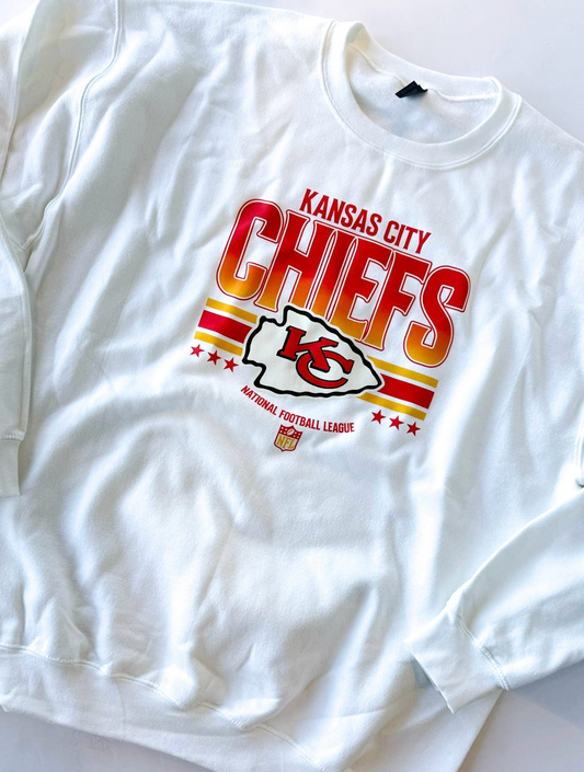 Chiefs White Sweatshirt