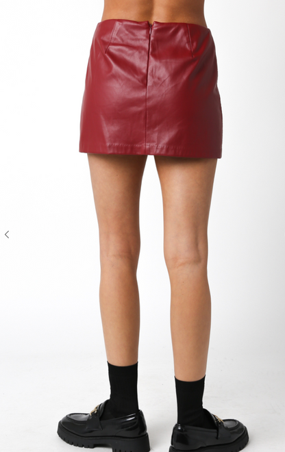 Scarlett Pleather Skort