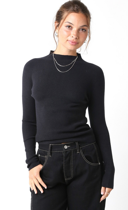 Black Turtleneck Sweater