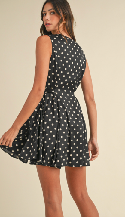 Polka Dot Tied Dress