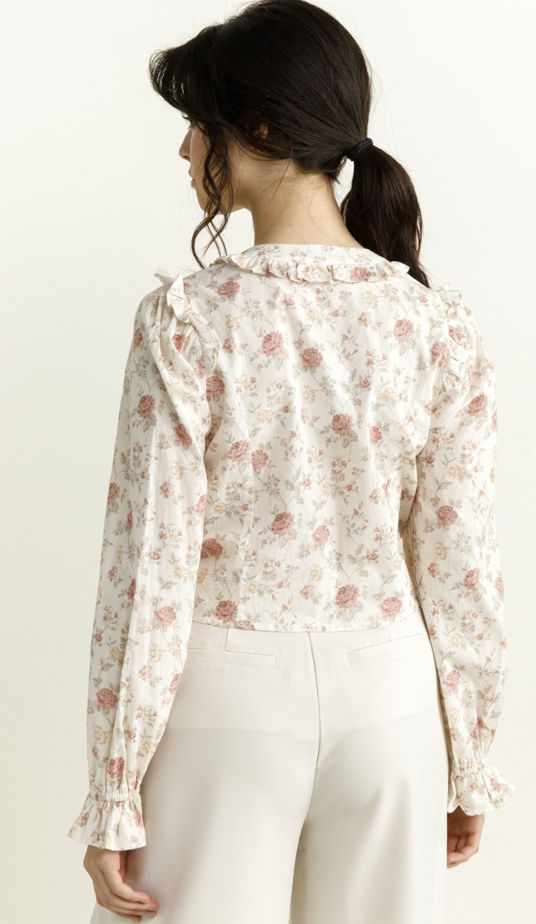 Ellie Floral Ties Top