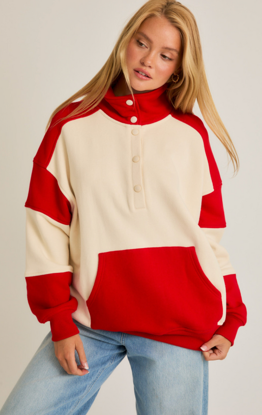 Color Blocked Pullover