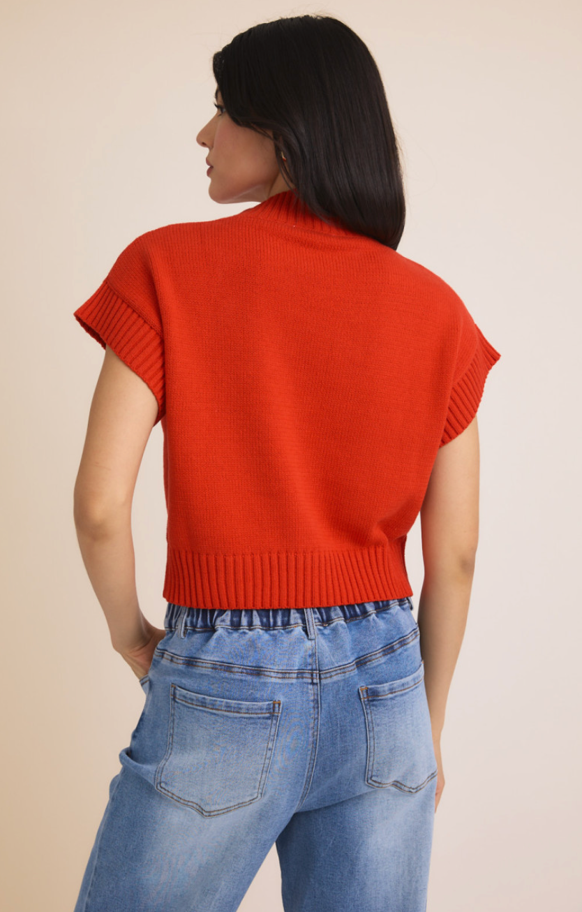 Heart Mock Knit Top