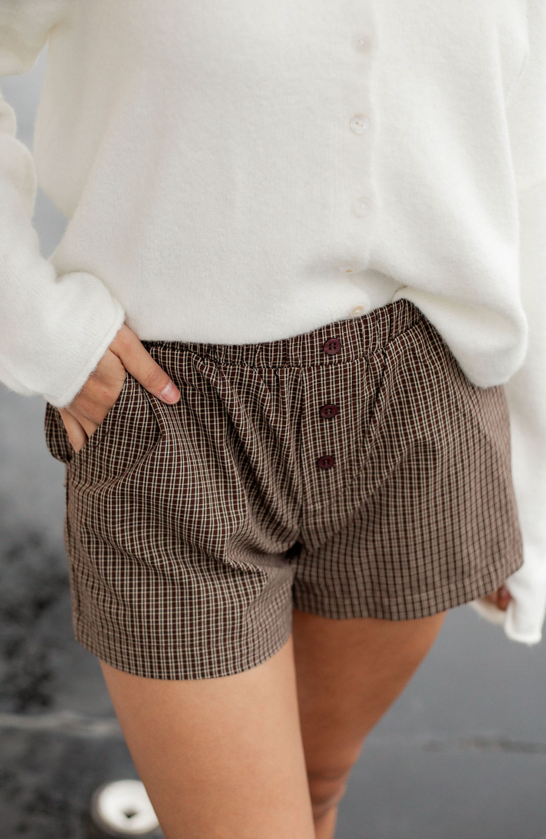 Chocolate Checker Boxer Shorts