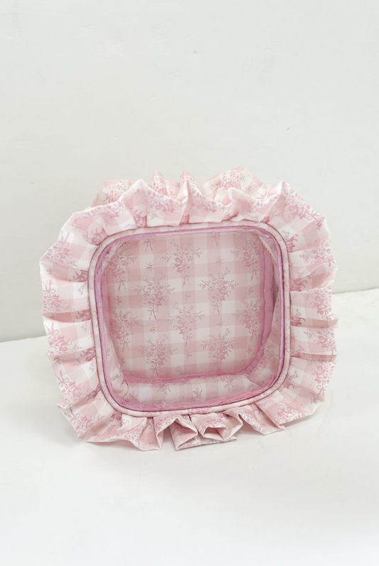 Sweet Plaid Cosmetic Bag S