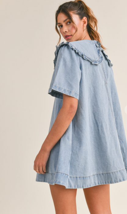 Denim Collared Dress