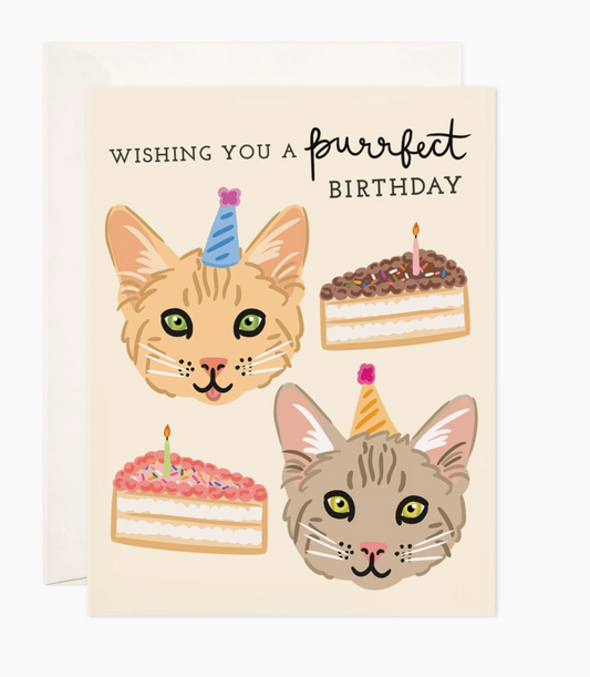 Purrrfect Birthday Card