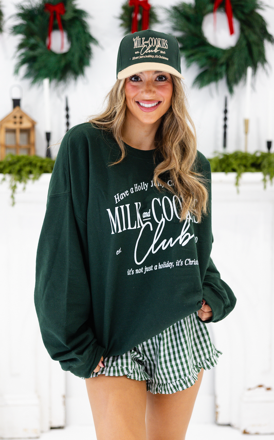 Milk & Cookies Club Sweatshirt Green