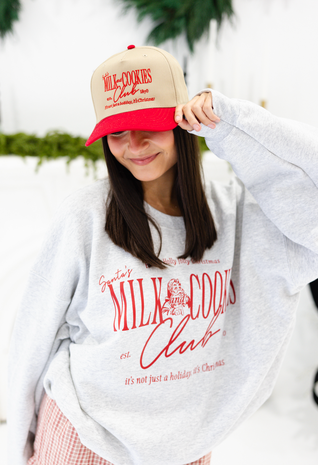 Milk & Cookies Club Sweatshirt Grey