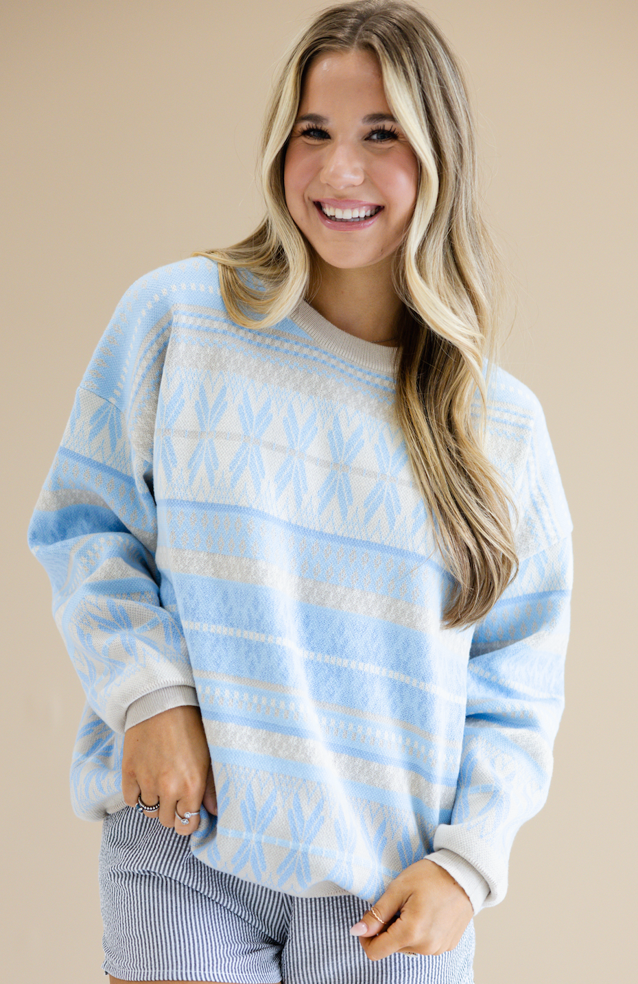 Aspen Oversized Sweater Blue