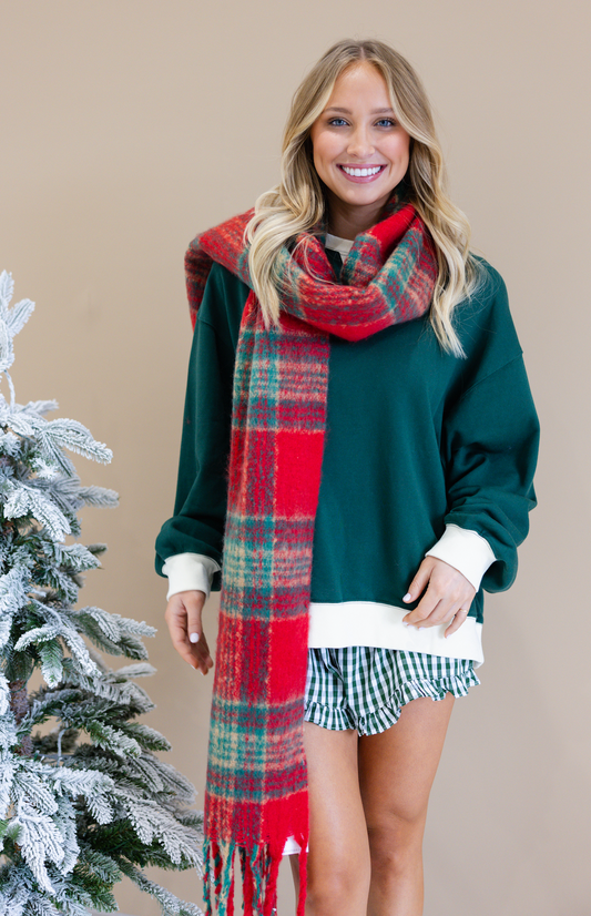 Christmas Plaid Scarf