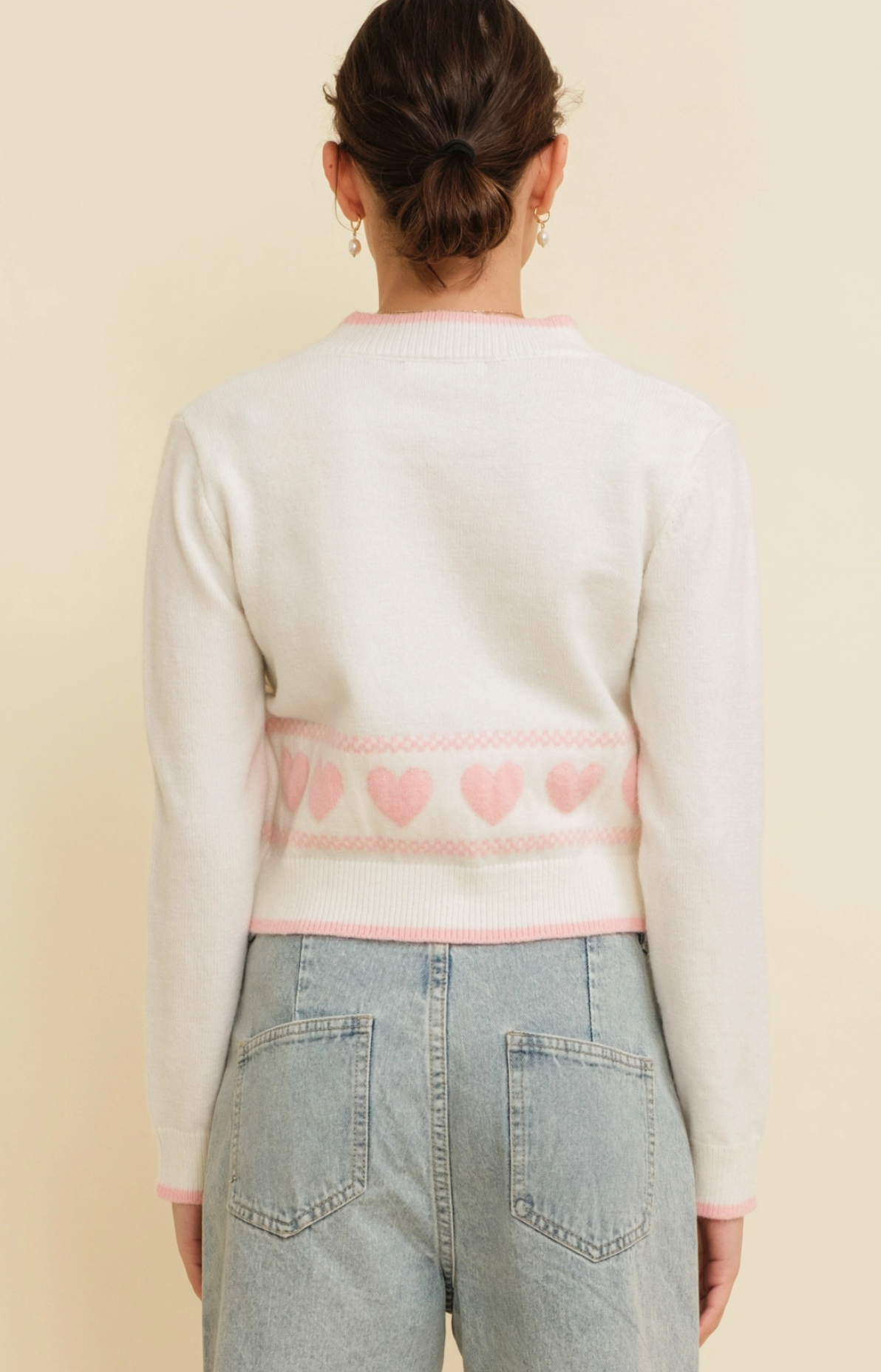 Little Hearts Buttons Cardigan