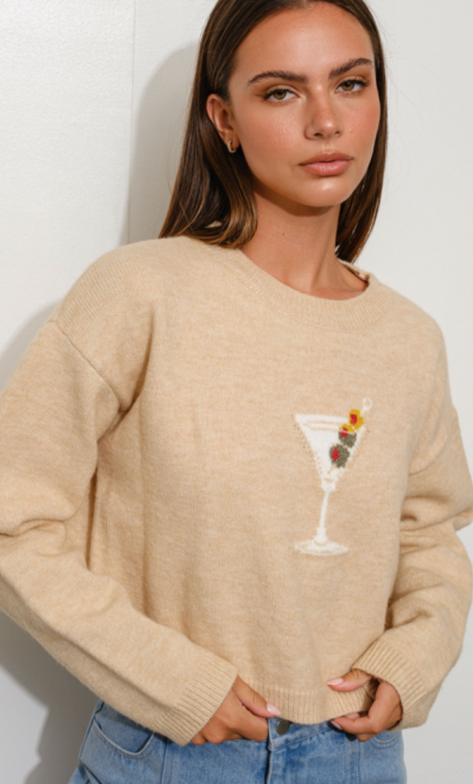 Martini Cropped Sweater