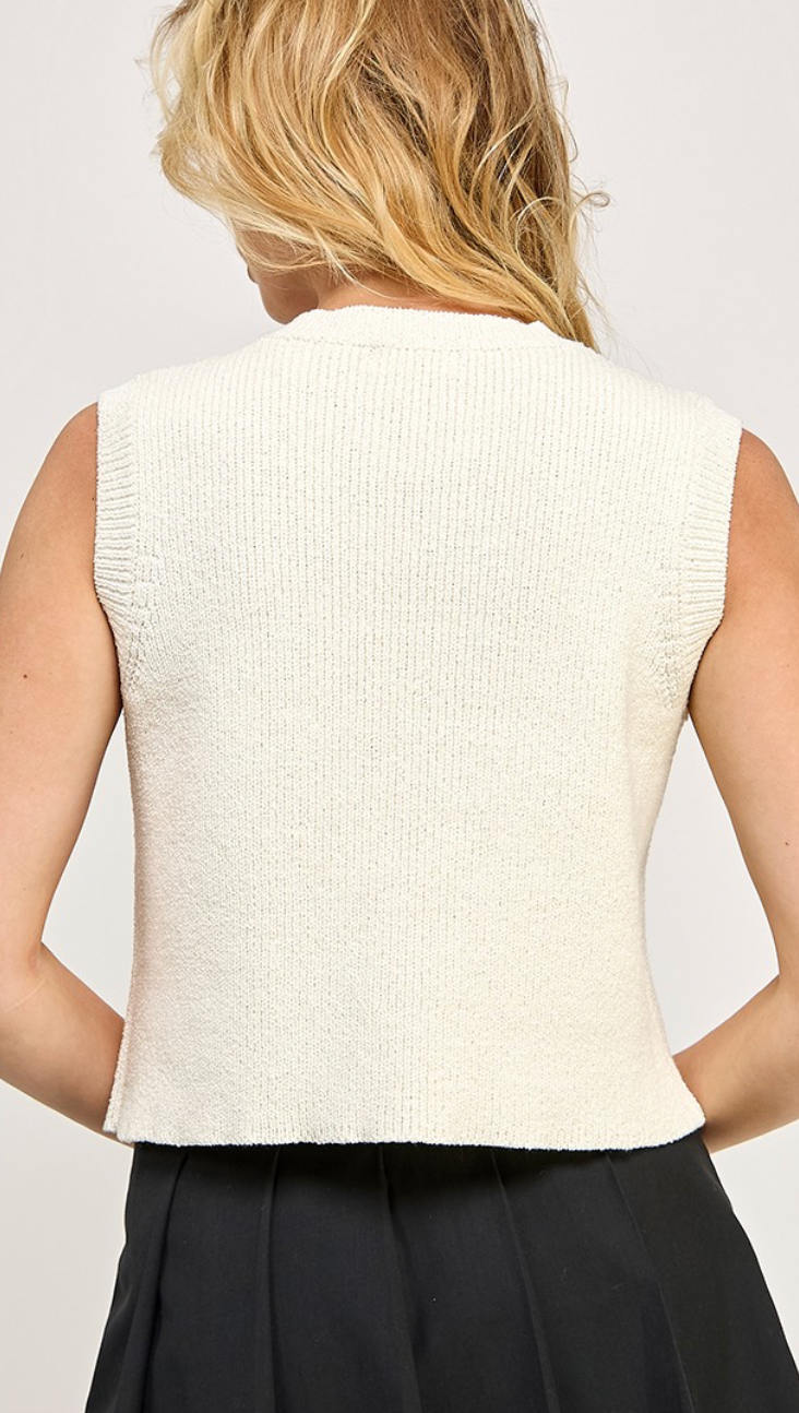 Classic Sweater Top Ivory