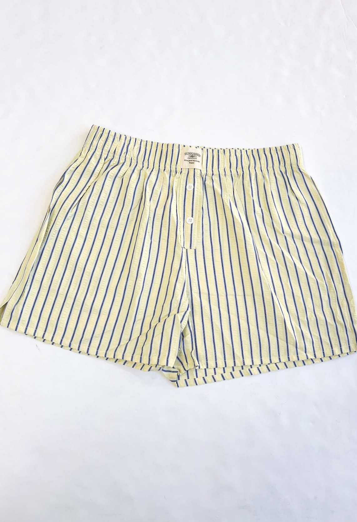 Everyday Boxer Shorts Yellow/Blue Halo Stripe