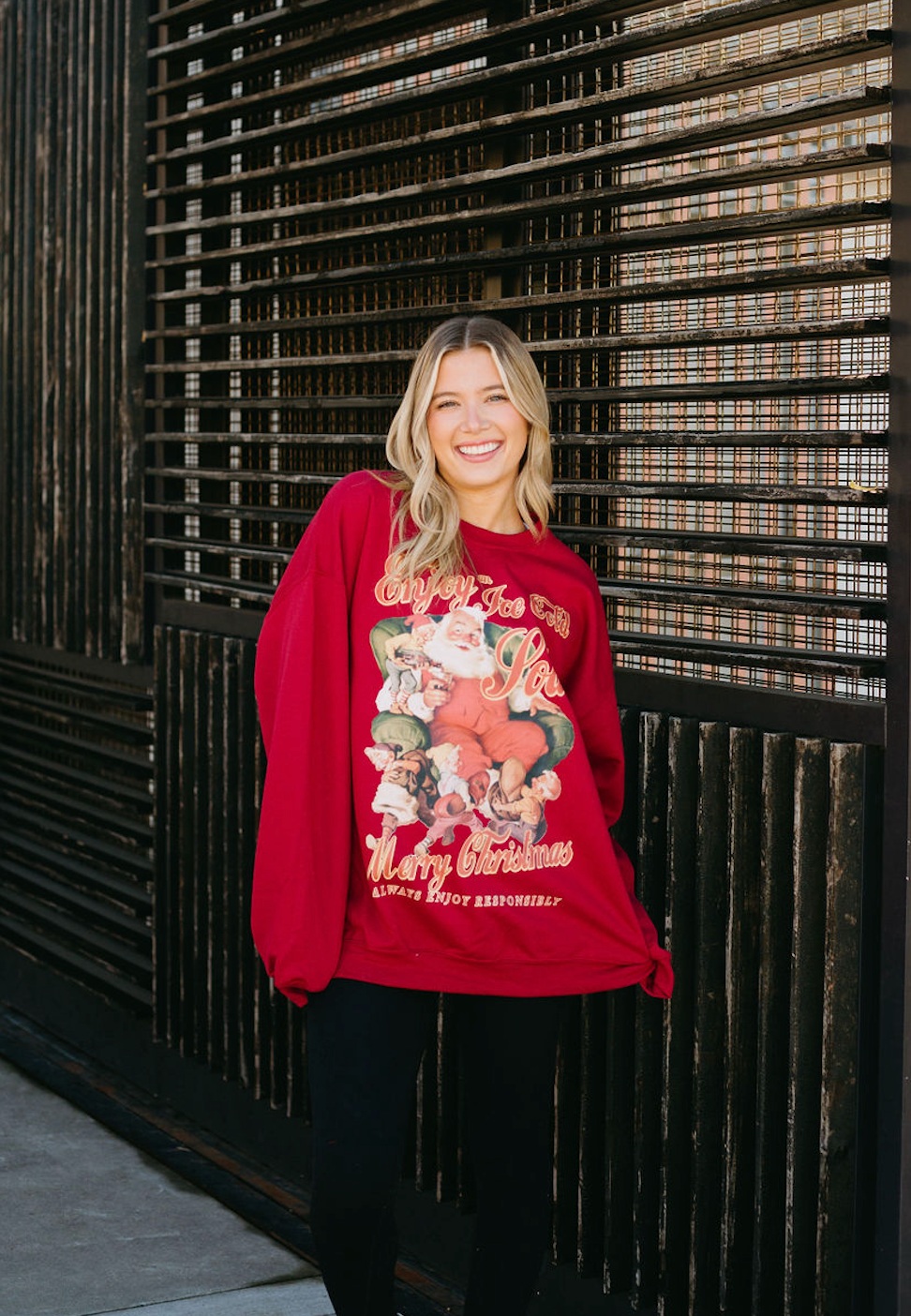 Enjoy a Soda Santa Sweatshirt