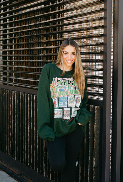 Merry Christmas Stamps Sweatshirt