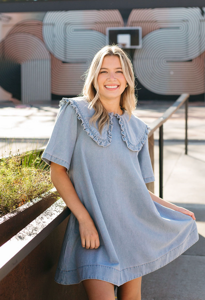 Denim Collared Dress