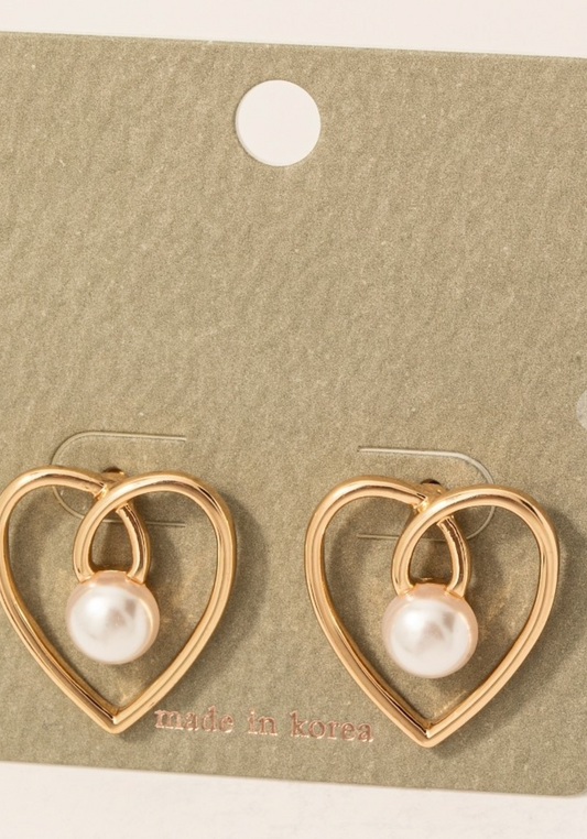 Wire Heart Studs