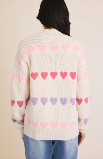 Colored Hearts Sweater