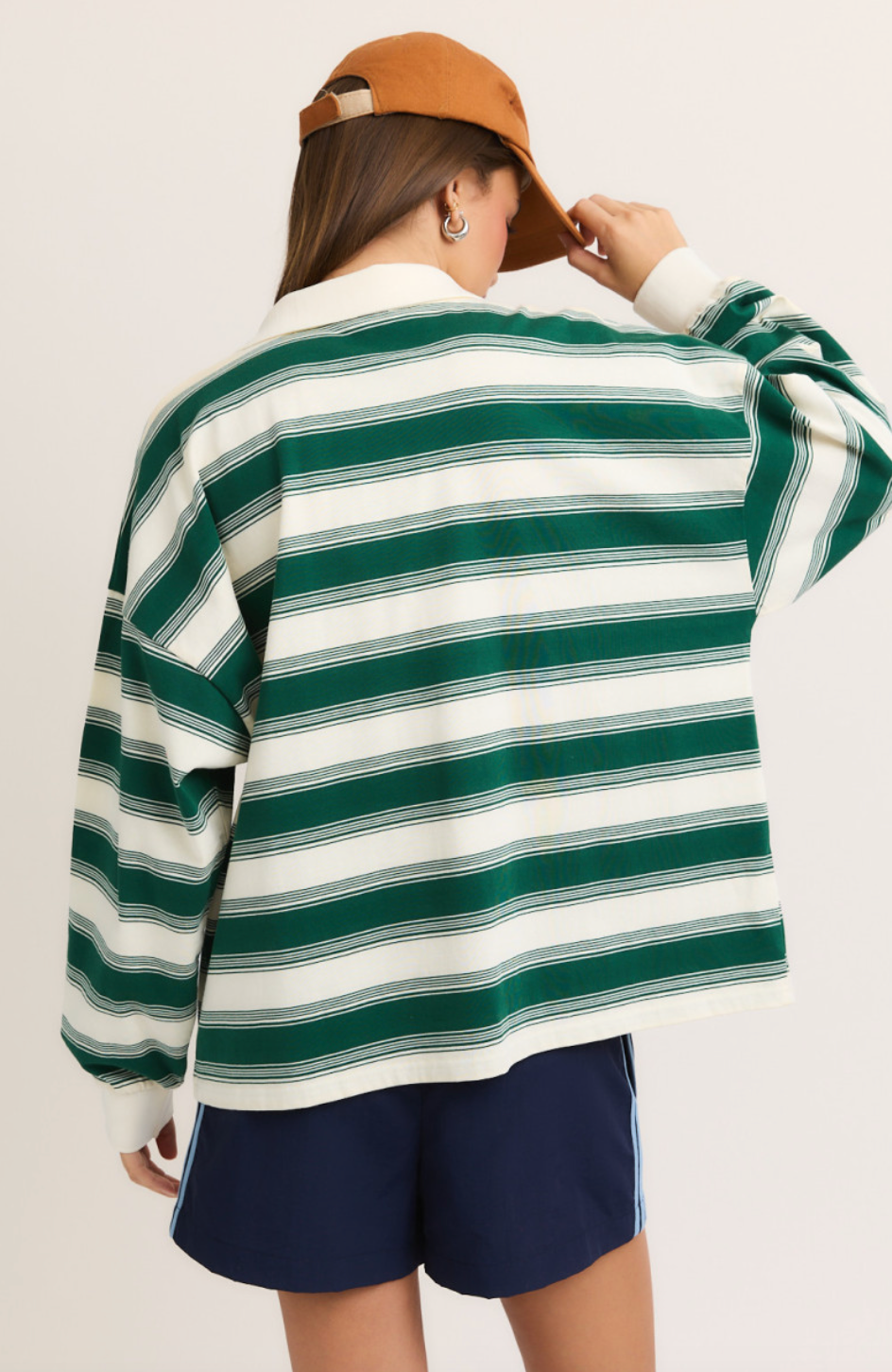 Rugby Stripe Collared Shirt