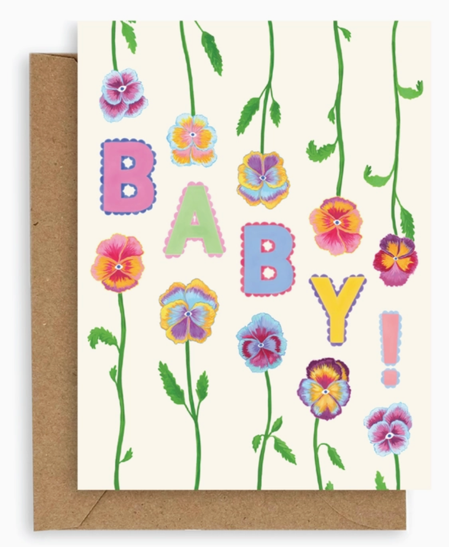 Floral Baby Card