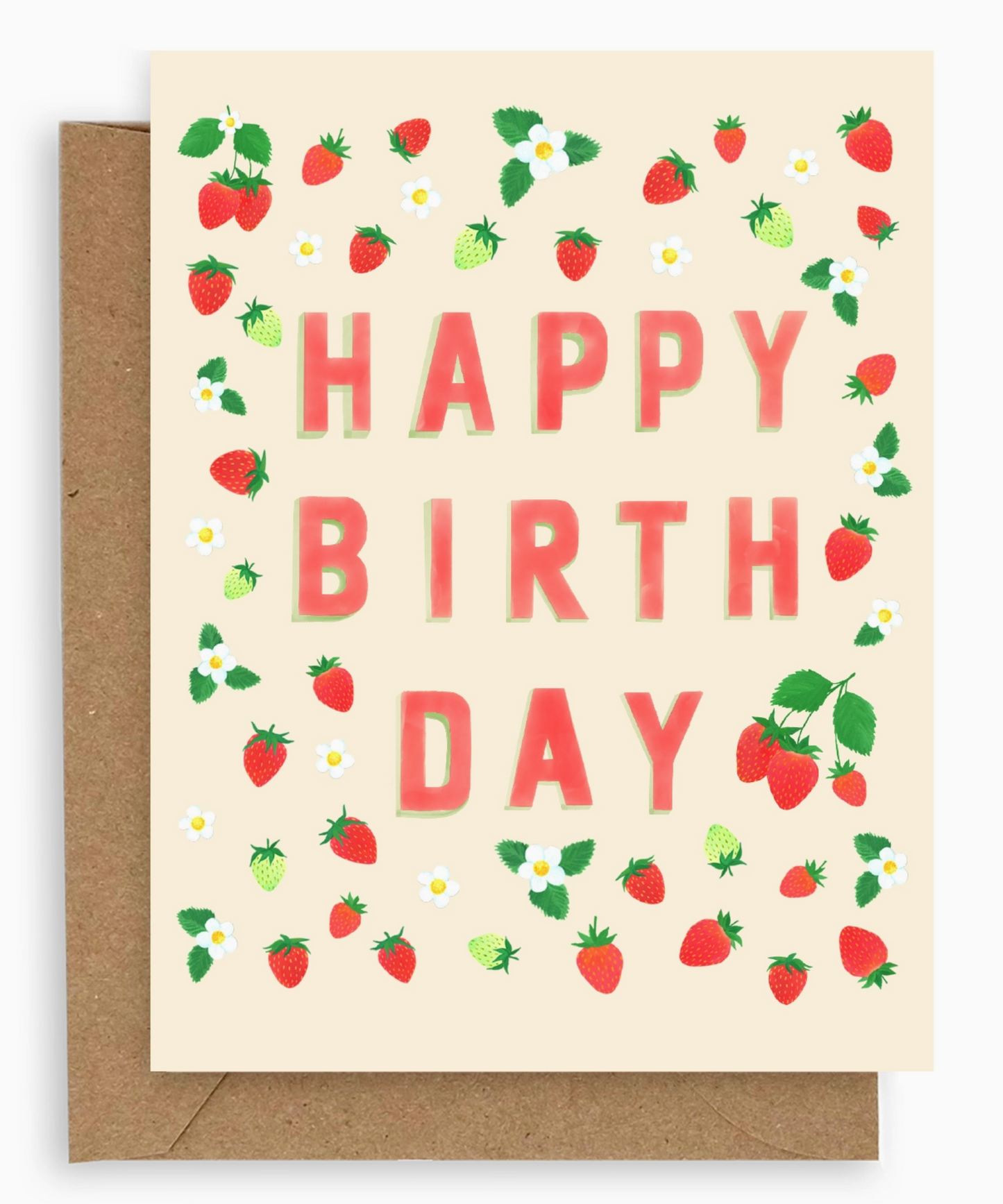 Strawberries Birthday Card