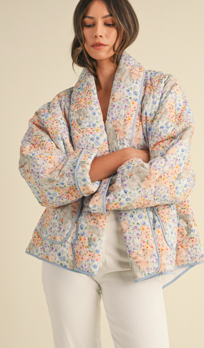 Patchwork Floral Quilted Jacket