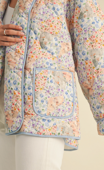 Patchwork Floral Quilted Jacket