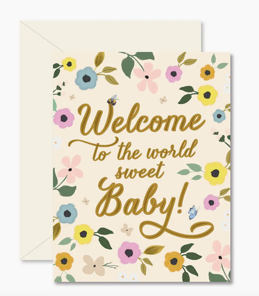 Welcome Sweet Baby Card