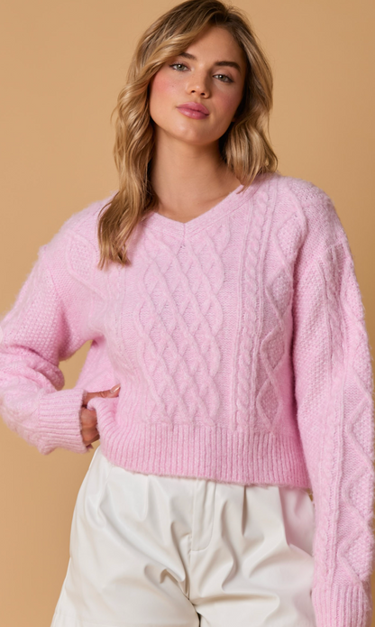 Two Tone Yarn Sweater