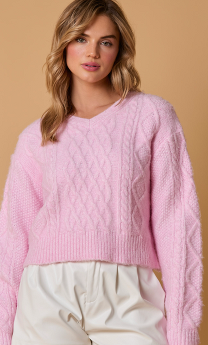 Two Tone Yarn Sweater