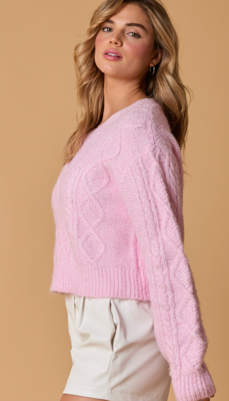 Two Tone Yarn Sweater