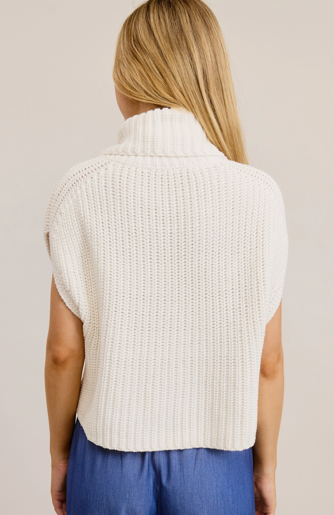 Cowl Neck Sweater Vest