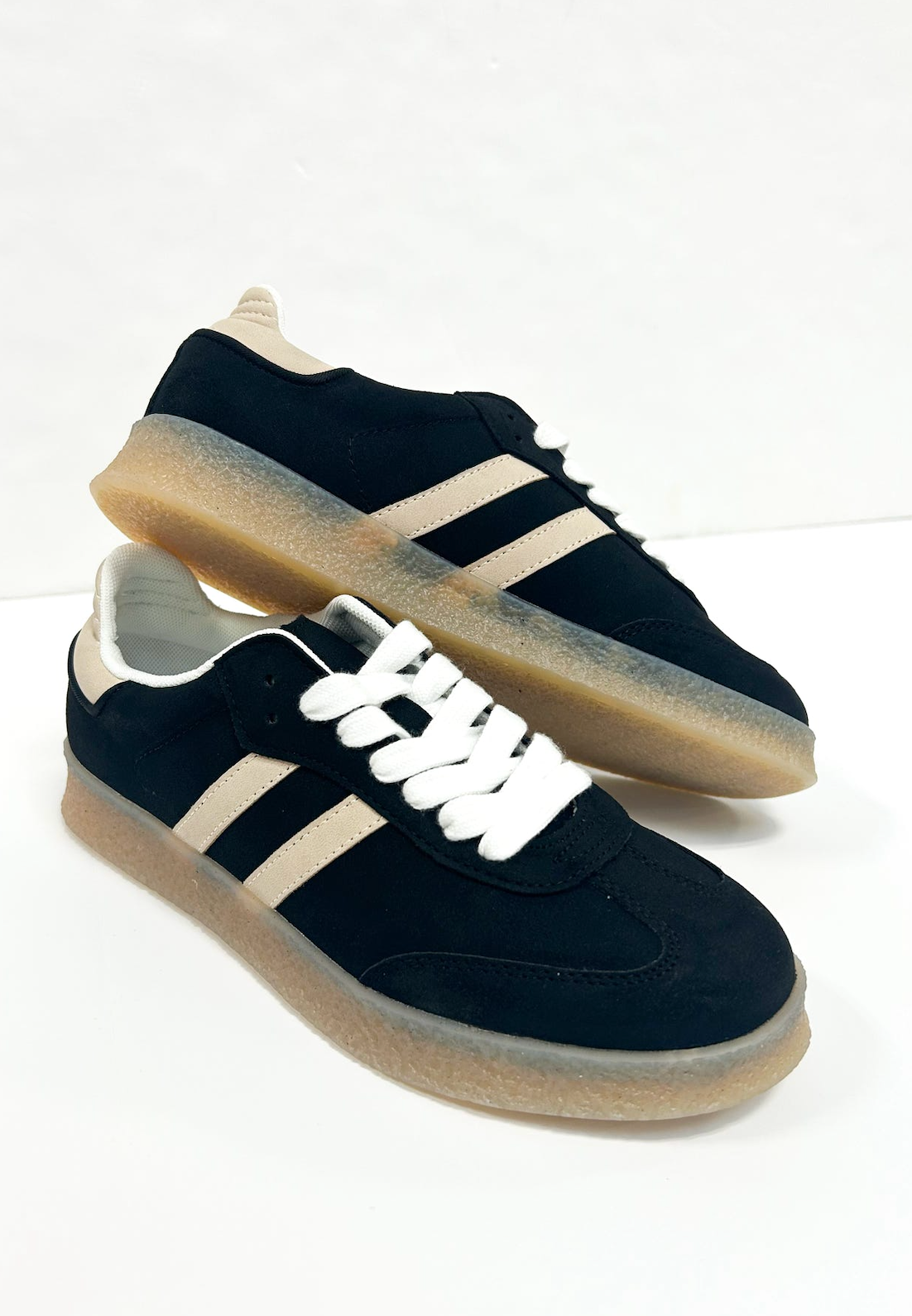 Christi Double Stripe Sneakers Black