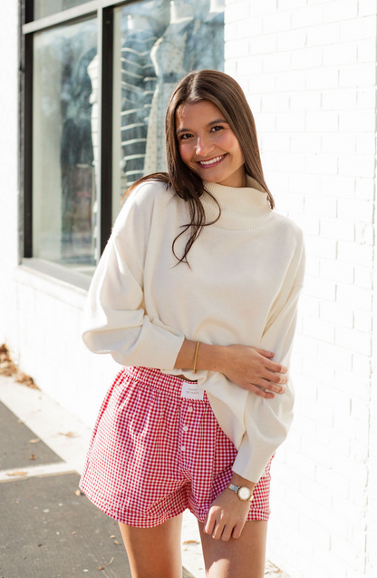 Red Gingham Boxer Shorts