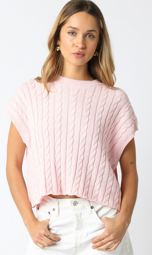 Eliana Sweater Top Blush