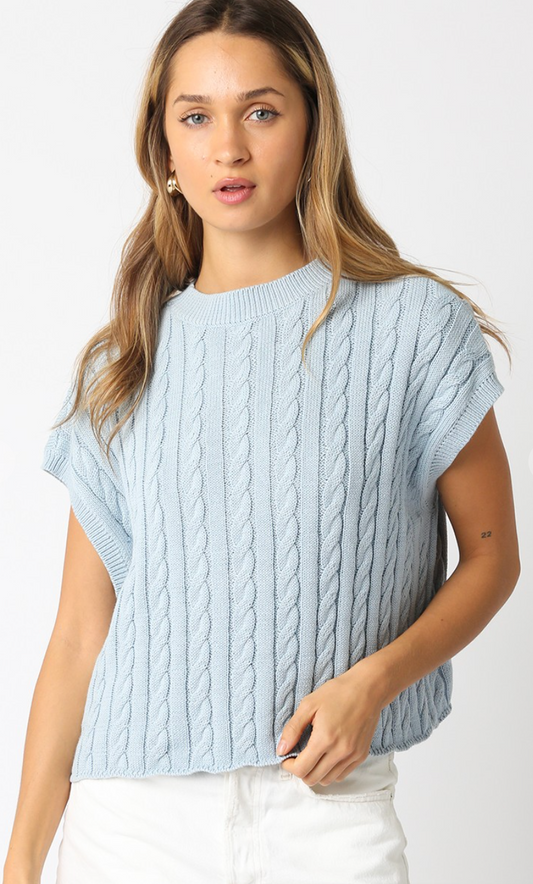 Eliana Sweater Top Sky