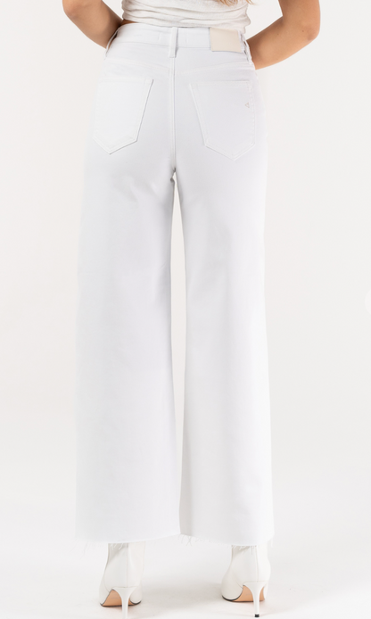 White Nori Wide Leg Pants